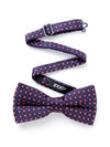 ZOD! Minimal Navy Microfibre Bow Tie