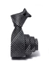 ZOD! Dotted Black Microfibre Tie