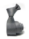 ZOD! Striped Black Microfibre Tie