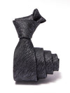 ZOD! Structure Black Microfibre Tie