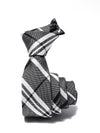 ZOD! Check Dark Grey Microfibre Tie