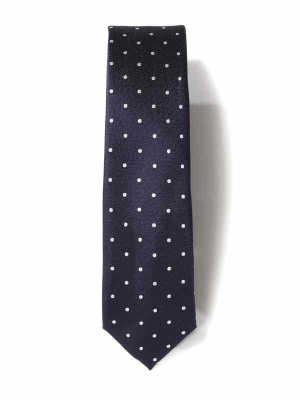 ZOD! Dotted Navy Microfibre Tie