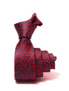 ZOD! Structure Red Microfibre Tie