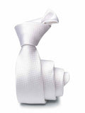 ZOD! Structure White Microfibre Tie