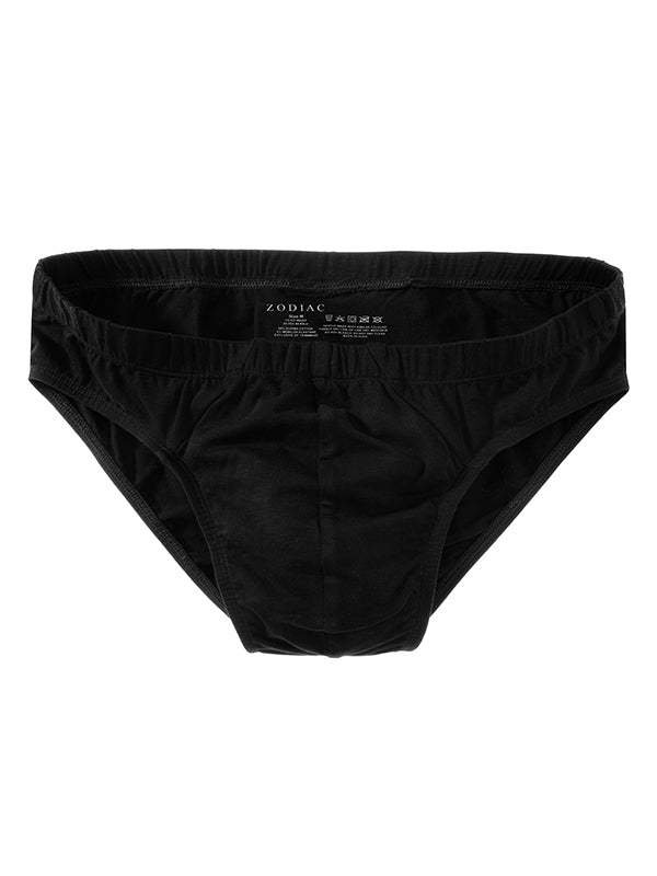 Black Innerwear Supima Cotton Brief - 3 Pc Pack