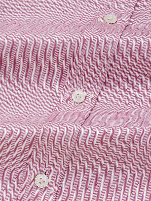Antonello Rose Solid Full Sleeve Single Cuff Classic Fit Classic Formal Two Ply Mercerized Cotton Shirt