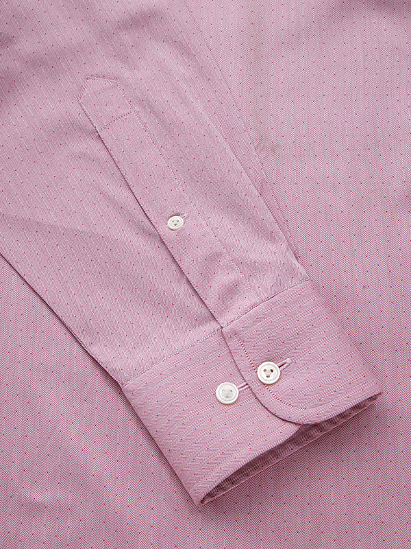 Antonello Rose Solid Full Sleeve Single Cuff Classic Fit Classic Formal Two Ply Mercerized Cotton Shirt