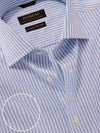 Antonello Sky Striped Full Sleeve Single Cuff Classic Fit Classic Formal Two Ply Mercerized Cotton Shirt