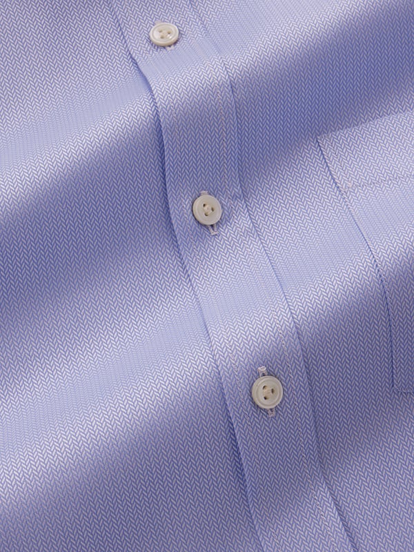 Antonello Sky Solid Full Sleeve Single Cuff Classic Fit Classic Formal Two Ply Mercerized Cotton Shirt