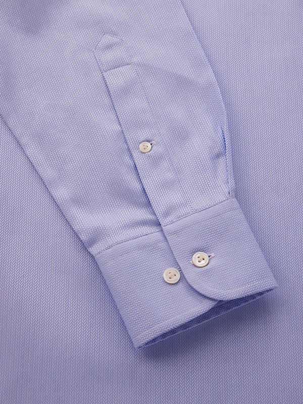 Antonello Sky Solid Full Sleeve Single Cuff Classic Fit Classic Formal Two Ply Mercerized Cotton Shirt
