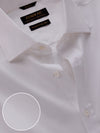 Antonello White Solid Full Sleeve Single Cuff Classic Fit Classic Formal Two Ply Mercerized Cotton Shirt