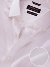 Antonello White Solid Full Sleeve Double Cuff Classic Fit Classic Formal Two Ply Mercerized Cotton Shirt