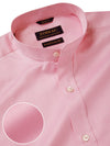 Antonello Pink Solid Full Sleeve Single Cuff Classic Fit Semi Formal Two Ply Mercerized Cotton Shirt