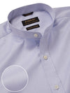 Antonello Sky Solid Full Sleeve Single Cuff Classic Fit Semi Formal Two Ply Mercerized Cotton Shirt