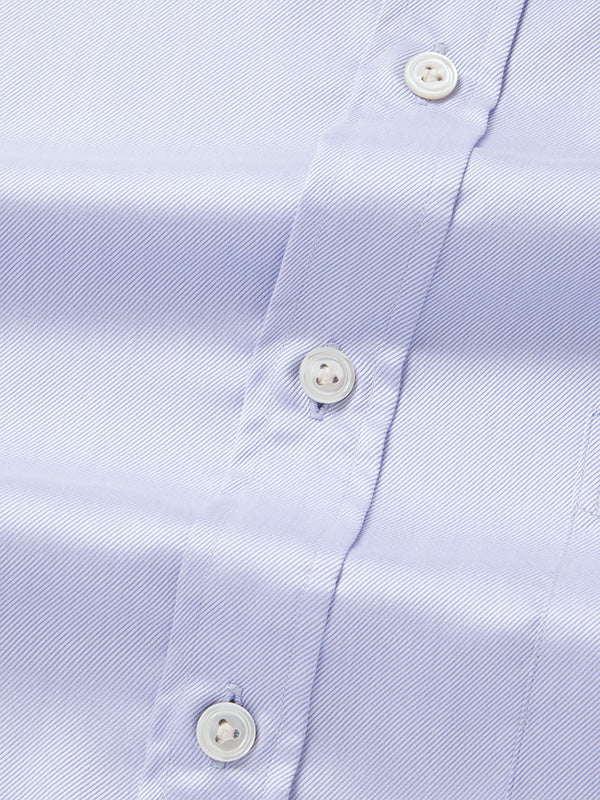 Antonello Sky Solid Full Sleeve Single Cuff Classic Fit Classic Formal Two Ply Mercerized Cotton Shirt