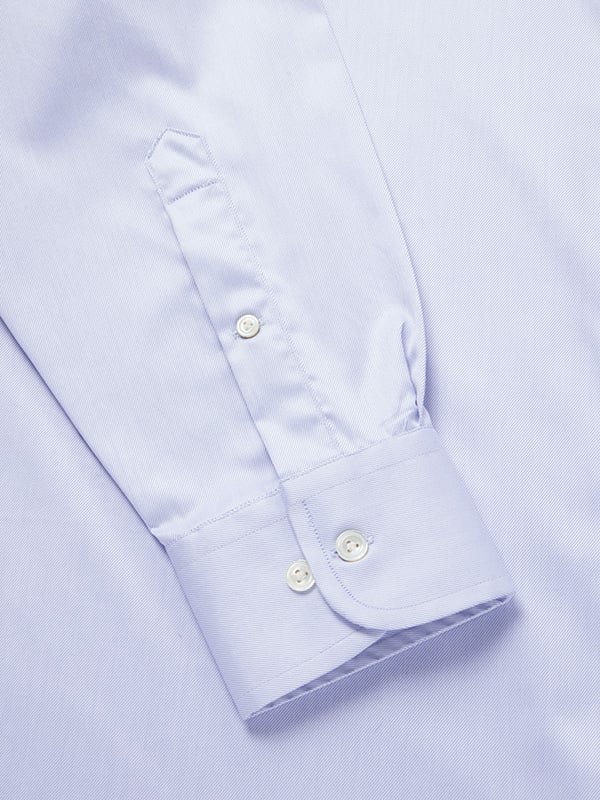 Antonello Sky Solid Full Sleeve Single Cuff Classic Fit Classic Formal Two Ply Mercerized Cotton Shirt