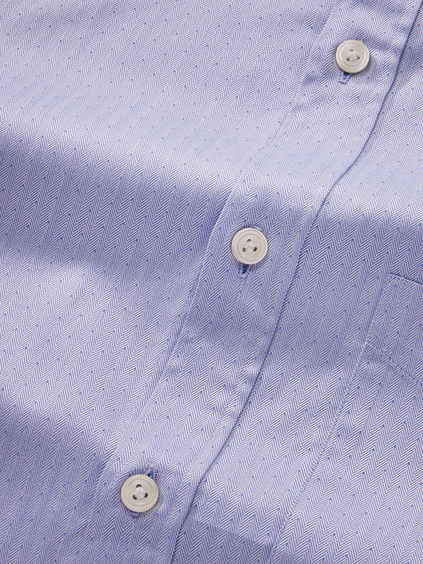 Antonello Sky Solid Full Sleeve Single Cuff Classic Fit Classic Formal Two Ply Mercerized Cotton Shirt