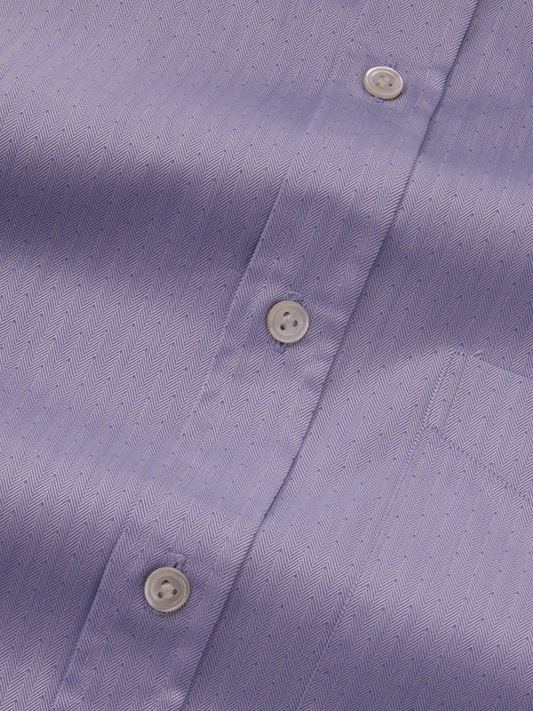 Antonello Sky Solid Full Sleeve Single Cuff Classic Fit Classic Formal Two Ply Mercerized Cotton Shirt