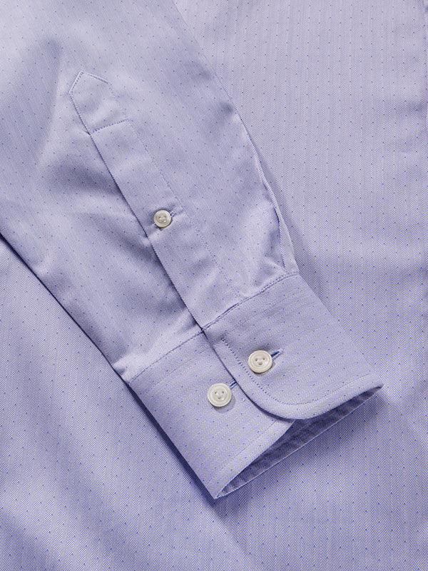 Antonello Sky Solid Full Sleeve Single Cuff Classic Fit Classic Formal Two Ply Mercerized Cotton Shirt