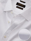 Antonello White Solid Full Sleeve Double Cuff Classic Fit Classic Formal Two Ply Mercerized Cotton Shirt