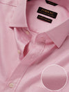 Antonello Pink Solid Full Sleeve Single Cuff Classic Fit Classic Formal Two Ply Mercerized Cotton Shirt
