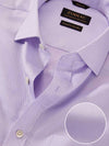 Antonello Lilac Solid Full Sleeve Double Cuff Classic Fit Classic Formal Two Ply Mercerized Cotton Shirt