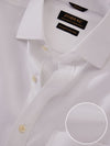 Antonello White Solid Full Sleeve Double Cuff Classic Fit Classic Formal Two Ply Mercerized Cotton Shirt