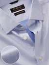 Antonello Sky Solid Full Sleeve Double Cuff Tailored Fit Classic Formal Two Ply Mercerized Cotton Shirt