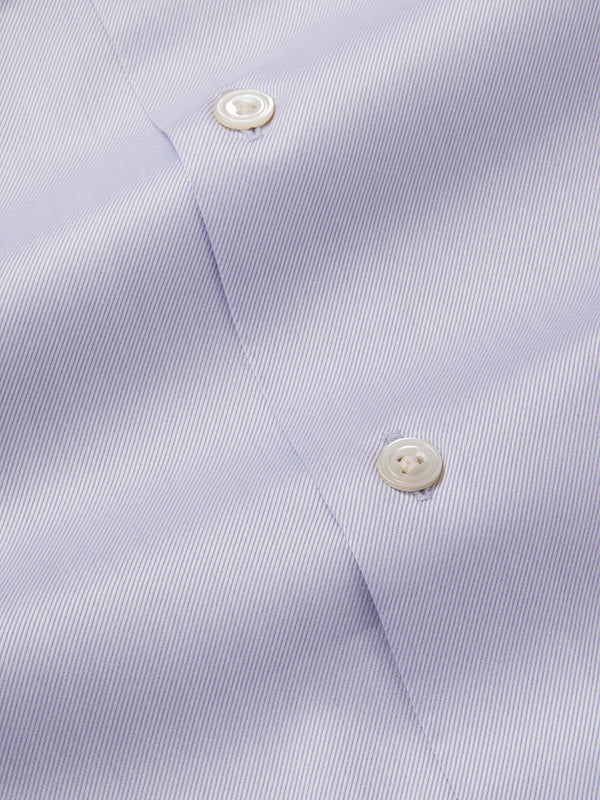 Antonello Sky Solid Full Sleeve Single Cuff Tailored Fit Semi Formal Two Ply Mercerized Cotton Shirt