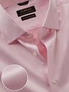 Antonello Pink Solid Half Sleeve Tailored Fit Classic Formal Two Ply Mercerized Cotton Shirt