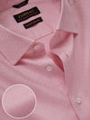 Antonello Pink Solid Full Sleeve Single Cuff Tailored Fit Classic Formal Two Ply Mercerized Cotton Shirt