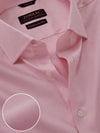Antonello Pink Solid Full Sleeve Single Cuff Tailored Fit Classic Formal Two Ply Mercerized Cotton Shirt