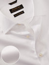 Antonello White Solid Full Sleeve Single Cuff Tailored Fit Classic Formal Two Ply Mercerized Cotton Without Pocket Shirt