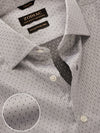 Antonello Light Grey Solid Full Sleeve Single Cuff Tailored Fit Classic Formal Two Ply Mercerized Cotton Without Pocket Shirt