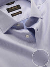 Antonello Blue Solid Full Sleeve Double Cuff Tailored Fit Classic Formal Two Ply Mercerized Cotton Shirt