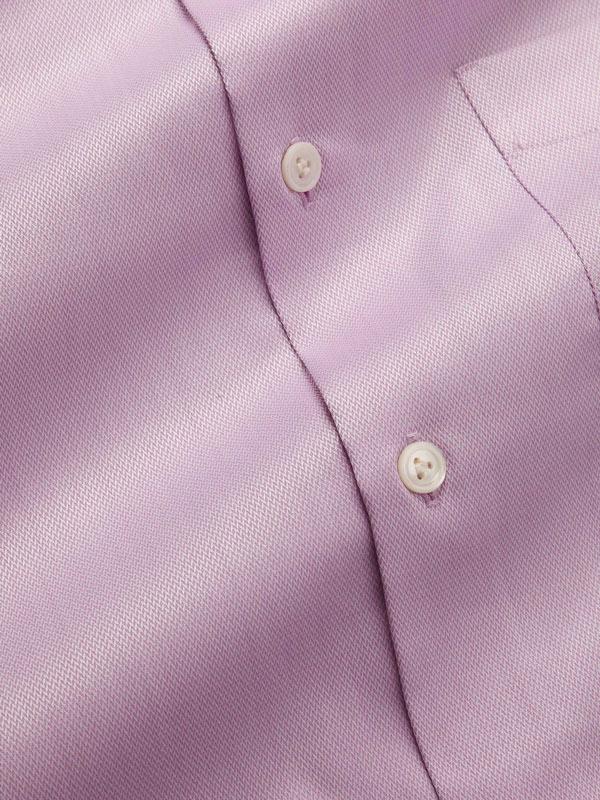 Antonello Purple Solid Full Sleeve Single Cuff Tailored Fit Classic Formal Two Ply Mercerized Cotton Shirt