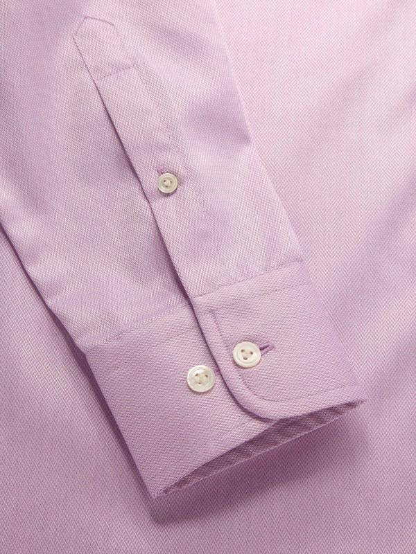 Antonello Purple Solid Full Sleeve Single Cuff Tailored Fit Classic Formal Two Ply Mercerized Cotton Shirt