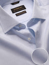 Antonello Sky Solid Single Cuff Tailored Fit Classic Formal Two Ply Mercerized Cotton Shirt