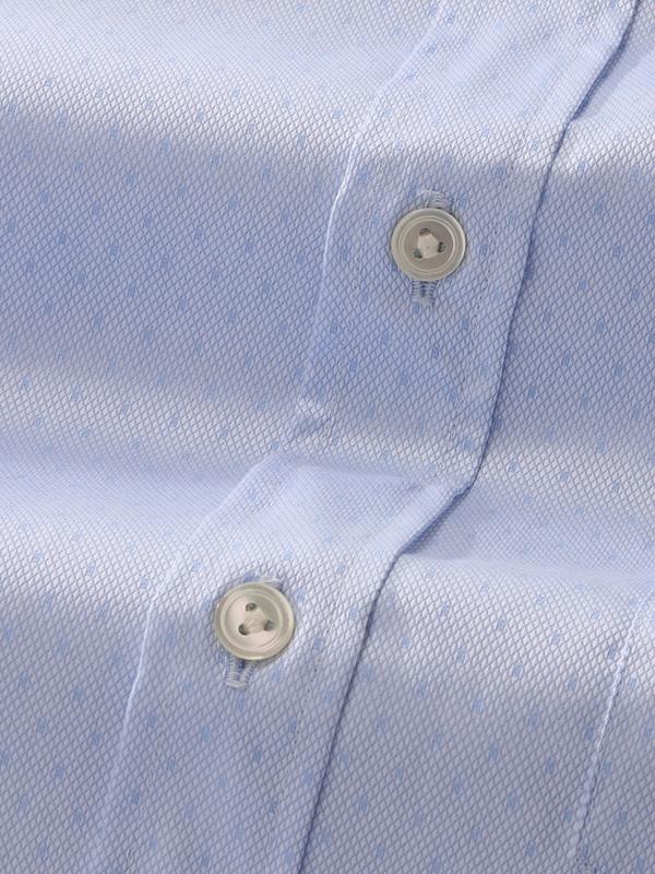 Antonello Sky Solid Full Sleeve Double Cuff Classic Fit Classic Formal Two Ply Mercerized Cotton Shirt
