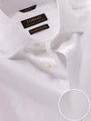 Antonello White Solid Full Sleeve Single Cuff Tailored Fit Classic Formal Two Ply Mercerized Cotton Shirt