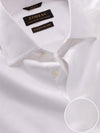 Antonello White Solid Full Sleeve Single Cuff Tailored Fit Classic Formal Two Ply Mercerized Cotton Shirt