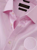 Antonello Pink Solid Full Sleeve Single Cuff Classic Fit Classic Formal Two Ply Mercerized Cotton Shirt