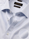 Antonello Sky Solid Full Sleeve Double Cuff Classic Fit Classic Formal Two Ply Mercerized Cotton Shirt