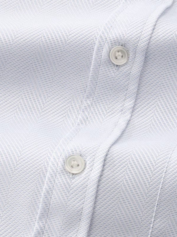 Antonello Sky Solid Full Sleeve Double Cuff Classic Fit Classic Formal Two Ply Mercerized Cotton Shirt