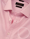 Antonello Pink Solid Full Sleeve Double Cuff Classic Fit Classic Formal Two Ply Mercerized Cotton Shirt