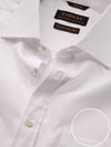 Arezzo White Solid Full Sleeve Single Cuff Classic Fit Classic Formal Two Ply Mercerized Cotton Shirt