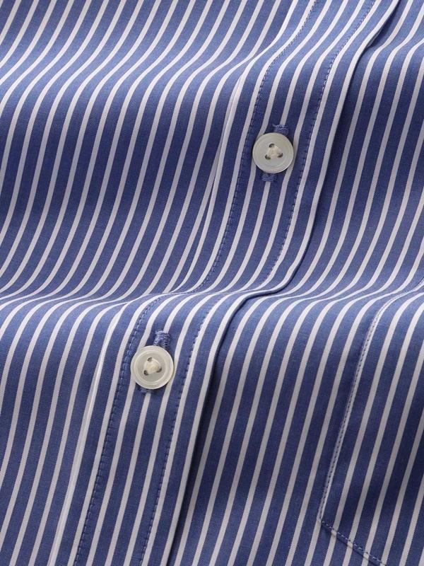 Bankers Ink Striped Full sleeve double cuff Classic Fit Classic Formal Cotton Shirt