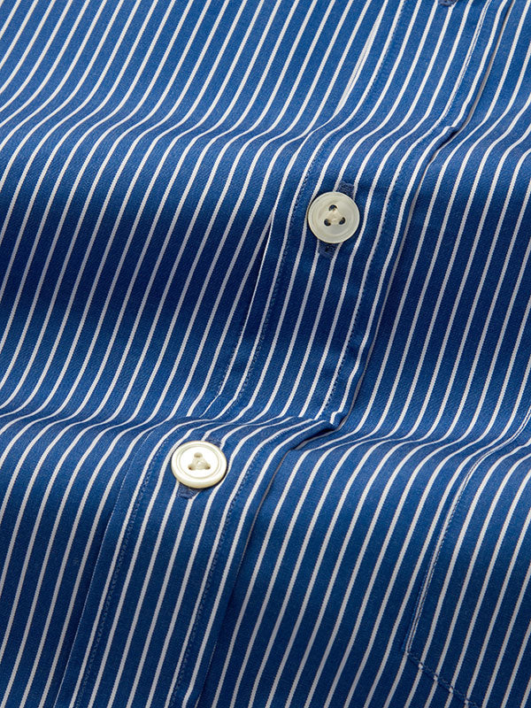 Banco Ink Striped Full Sleeve Single Cuff Classic Fit Classic Formal Cotton Shirt