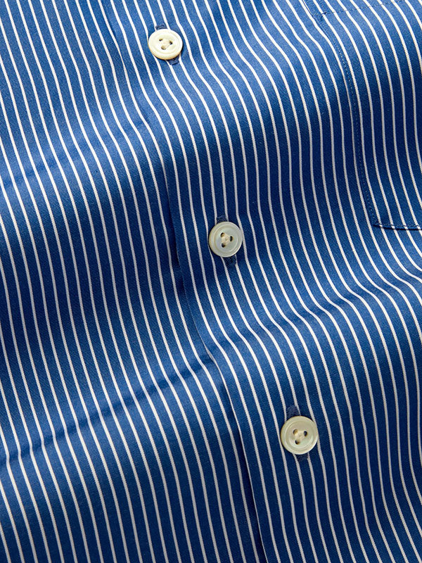 Banco Ink Striped Full Sleeve Single Cuff Tailored Fit Classic Formal Cotton Shirt