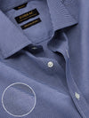 Barboni Navy Check Half Sleeve Classic Fit Semi Formal Silk Touch Egyptian Giza Cotton Shirt